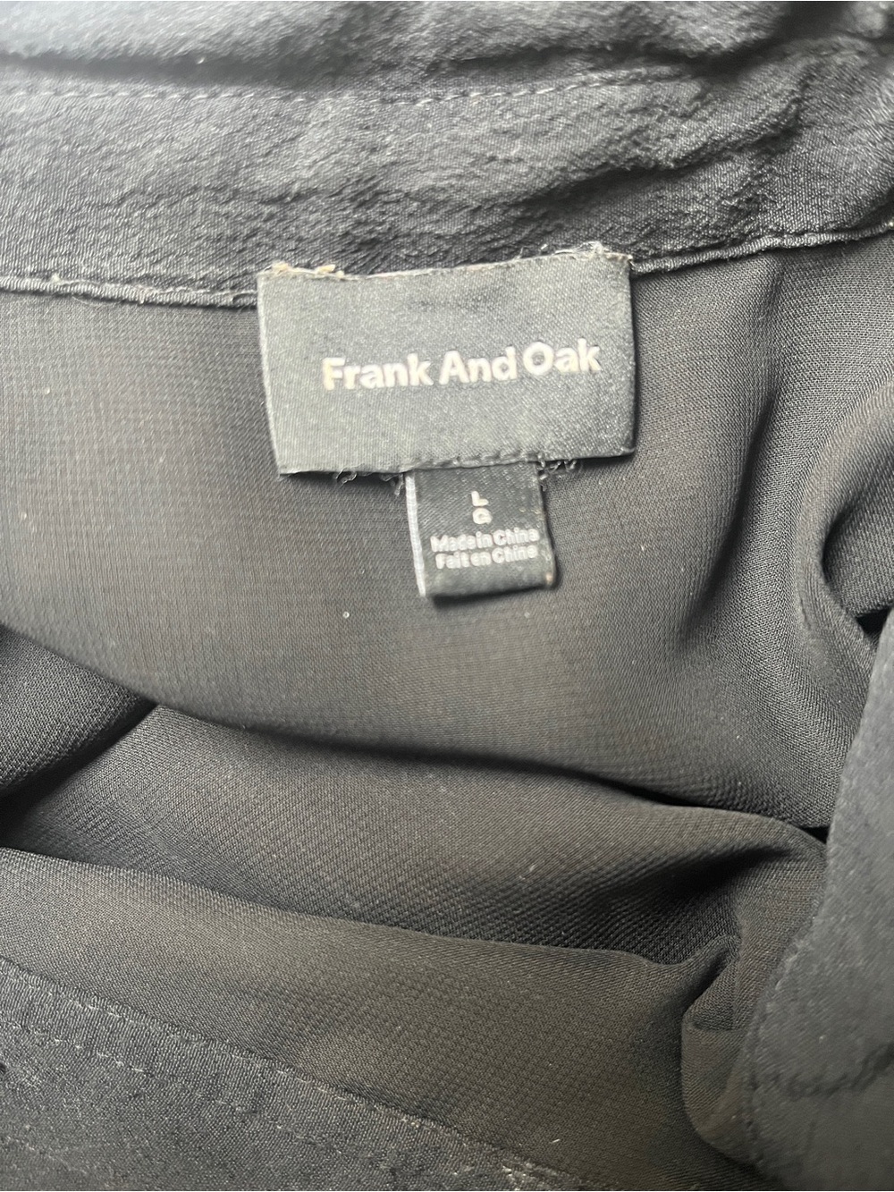 Frank And Oak Commuter Button Front Short Sleeve Shirt Jumpsuit Large - Picture 8 of 16